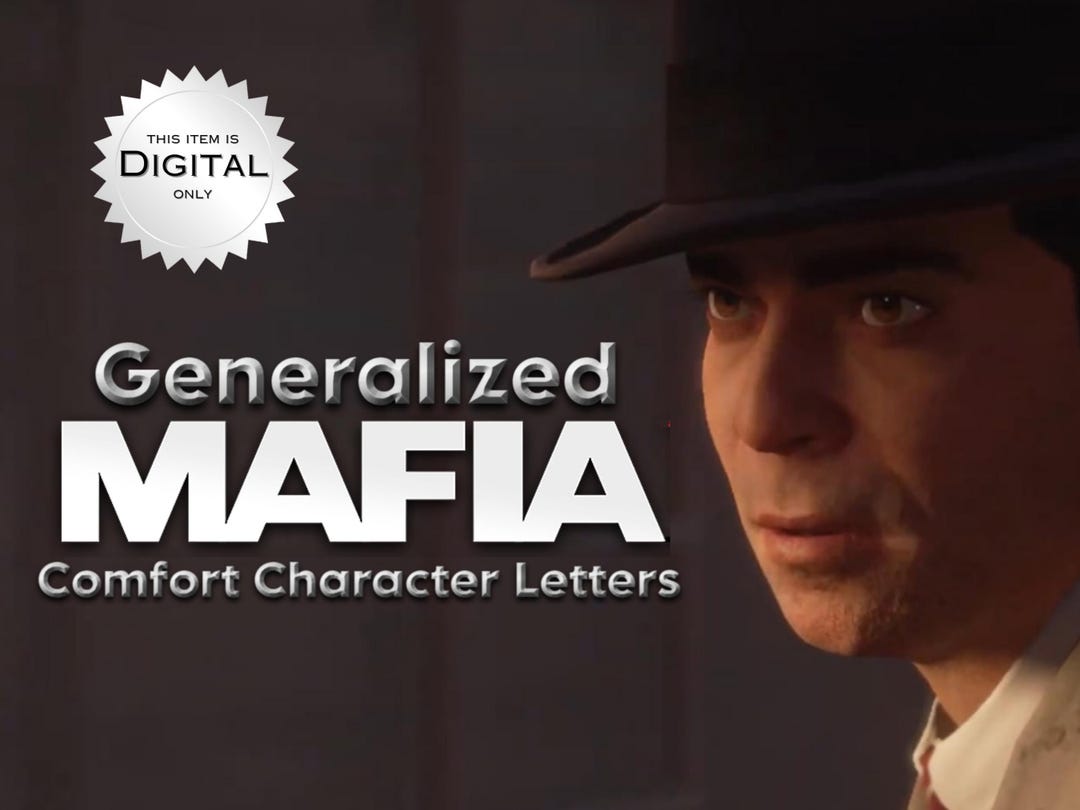 Gangsta Taking Note Mafia Comfort Letter GENERALIZED | Digital Fan Note | 2 Page Download ...