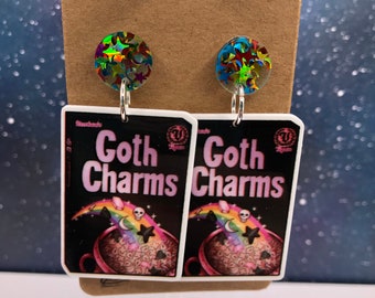 Goth charms earrings