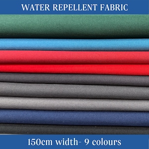 Wasserabweisender Stoff , 150 cm Breite, 9 Farben, mittlere Dicke, wasserabweisend, Taschenstoff, fühlt sich an