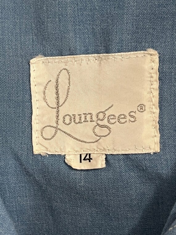 Loungees 1950s Chambray Romper with Patch Pockets - image 10