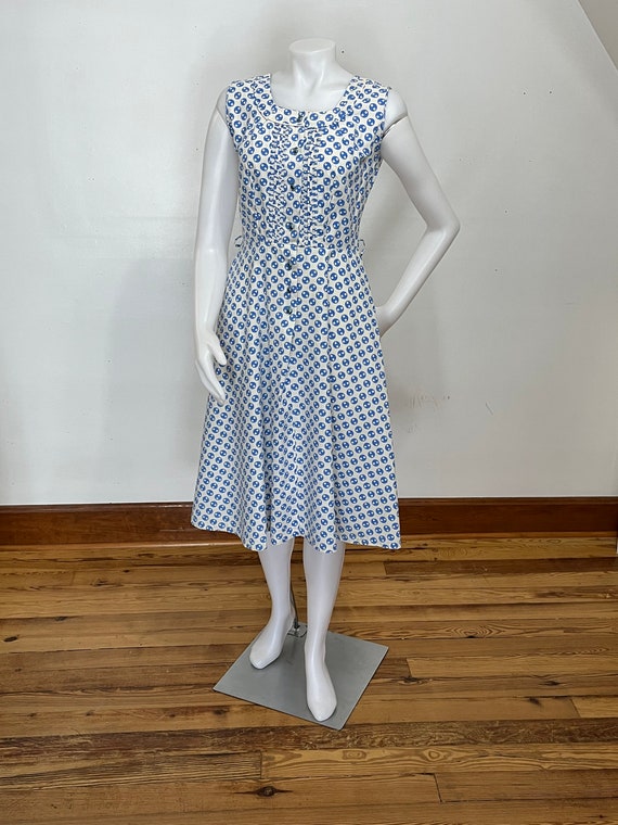 1940-50s Penneys Cotton Day Dress - image 2