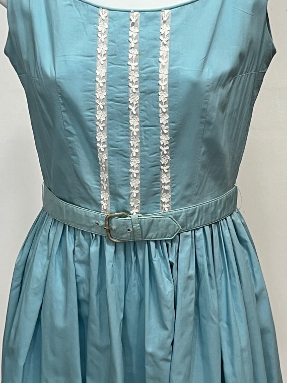 Baby Blue 50s Teen Party Dress - image 4