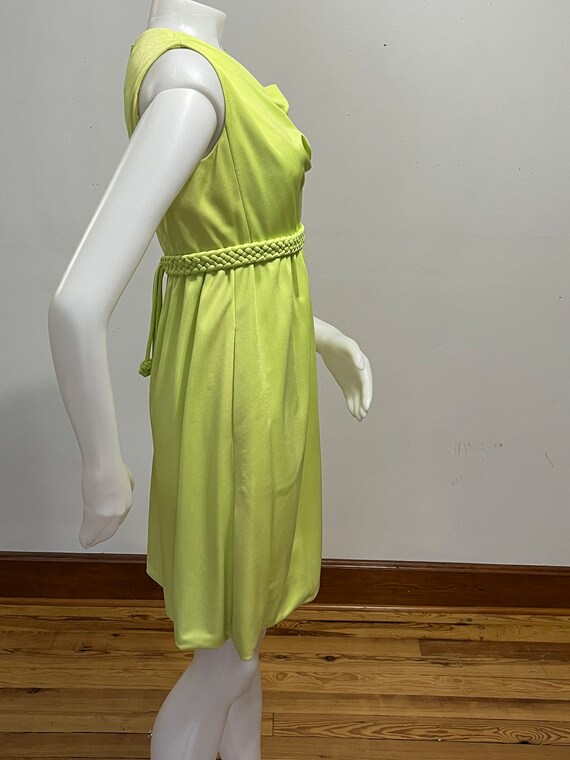 Victor Costa Grecian Dress in Lime - image 2