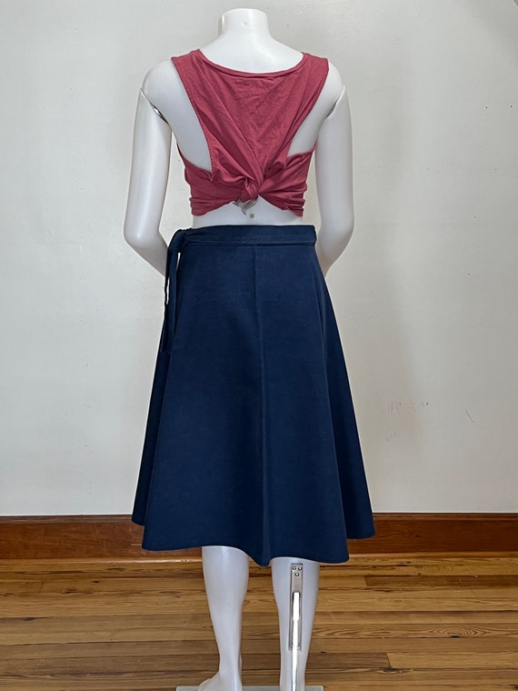 Watermelon Denim Wrap Skirt - image 3