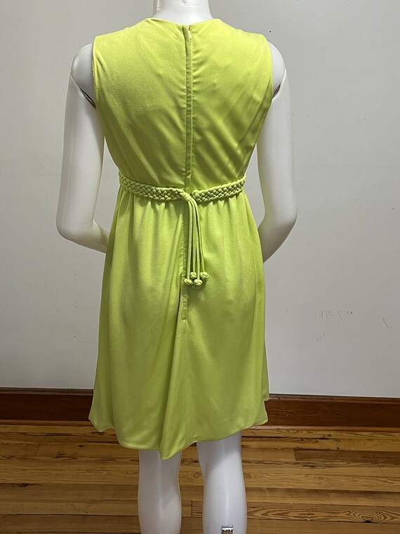 Victor Costa Grecian Dress in Lime - image 3
