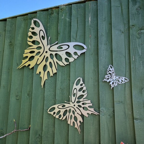 Metal Butterfly Wall Art Etsy UK