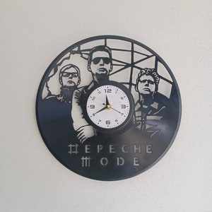 DEPECHE Upcycled Vinyl Lp Record Clock  USA FAST Shipping