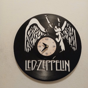 LED ZEPPELIN Upcycled Vinyl Lp Record Clock