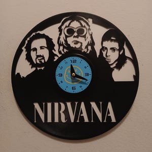 NIRVANA  Vinyl Record Clock