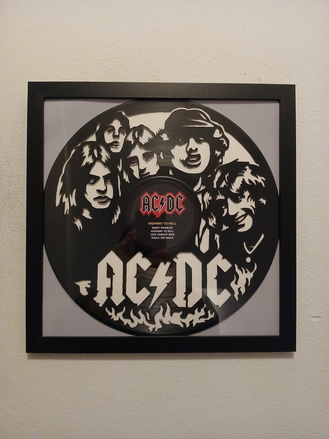 AC/DC Highway to Hell Vinyl Record Wall Art 12x12 Inches - Etsy