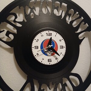 Grateful Dead Themed Vinyl Record Clock - Etsy