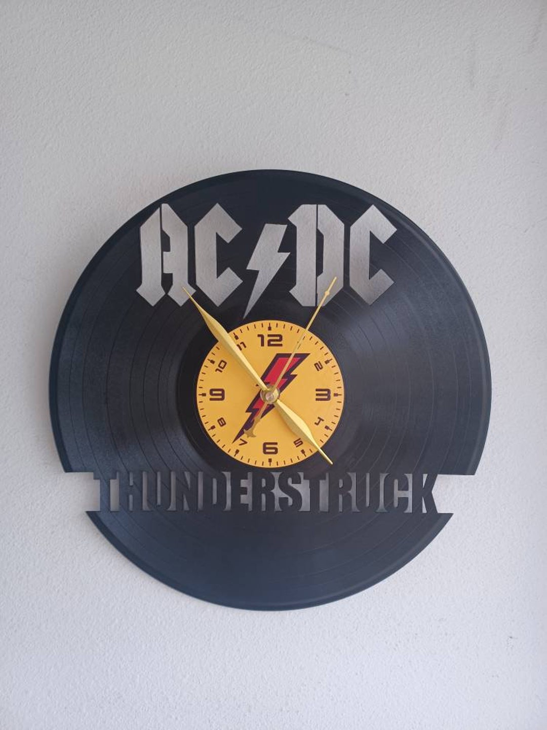 AC/DC THUNDERSTRUCK Vinyl Record Clock - Etsy