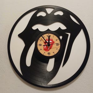 ROLLING STONES LP Record Vinyl Clock