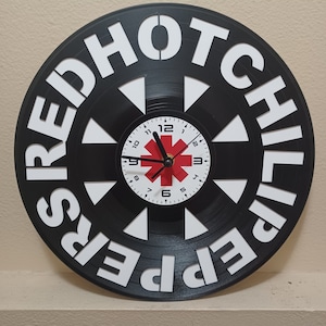 RED HOT Rock Vinyl Record Clock