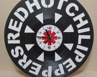 RED HOT Rock Vinyl Record Clock