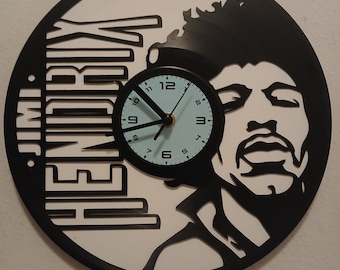 Jimi Hendrix Vinyl Record Lp Clock