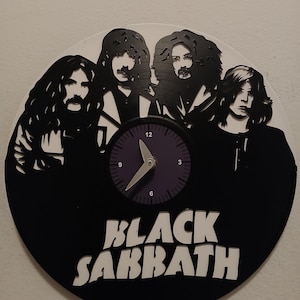 BLACK SABBATH Vinyl Record Clock