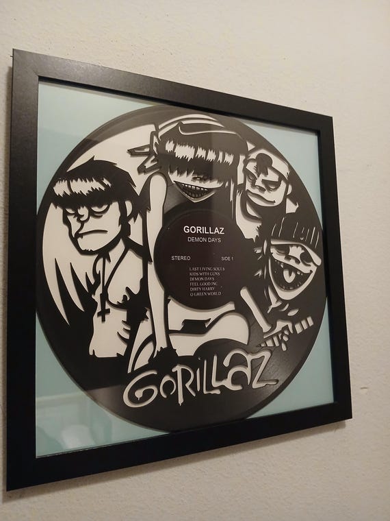GORILLAZ Laser Cut Vinyl Record Wall Art - Etsy