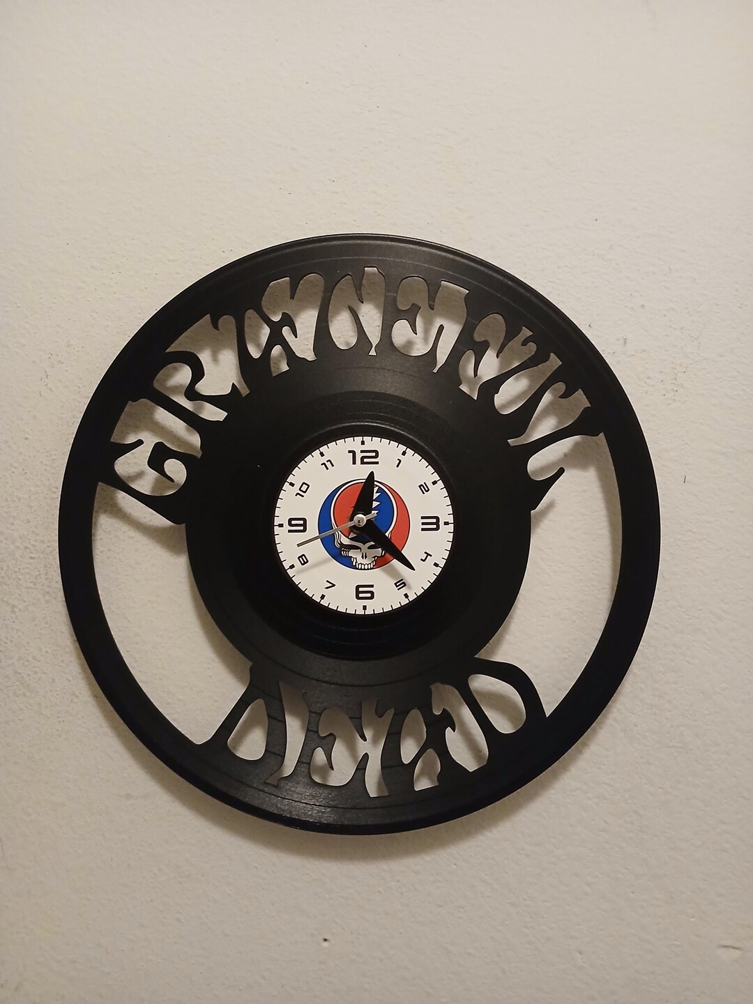 G Reddy Sticker Clock Grateful Dead Themed Vinyl Record Clock - Etsy