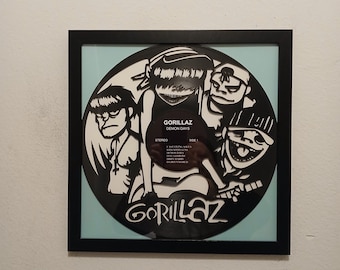 Autographed Gorillaz by Gorillaz First Press Vintage Vinyl Record