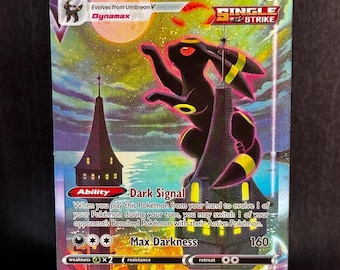 Pokémon: Umbreon Vmax (215/203) Evolving Skies Holo NM - Etsy
