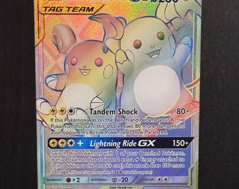 raichu gx pokemon card price Amazon.com: Pokemon - Raichu & Alolan Raichu GX - 54/236 - Unified Minds main image 0