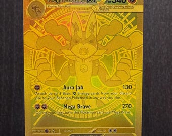Textured · Mega Lucario ex · Mega Evolution (MEG) #188 Custom Card