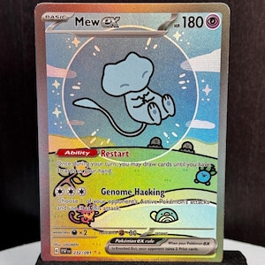 Textured · Mew ex · Paldean Fates (PAF) #232 Proxy Card