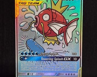 Texture · Magikarp et Wailord-GX · Carte personnalisée Team Up (TEU) n° 161