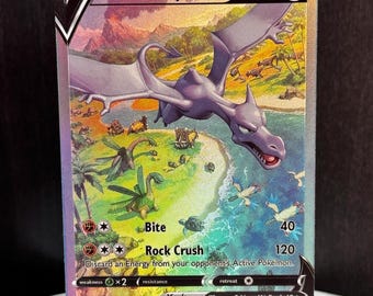 Met structuur · Aerodactyl V · Lost Origin (LOR) #180 aangepaste kaart