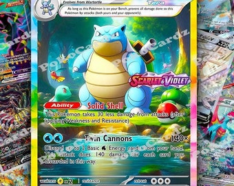Blastoise EX #002 Custom Proxy Card