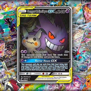 Gengar & Mimikyu-GX · Team Up (TEU) #165 Proxy Card