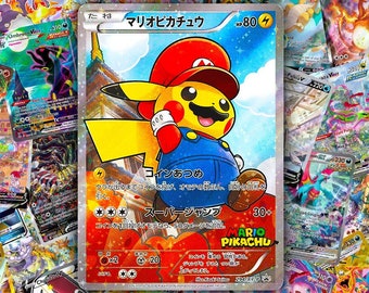 Mario Pikachu (XY Promo #294) - Proxy Card Full Holo