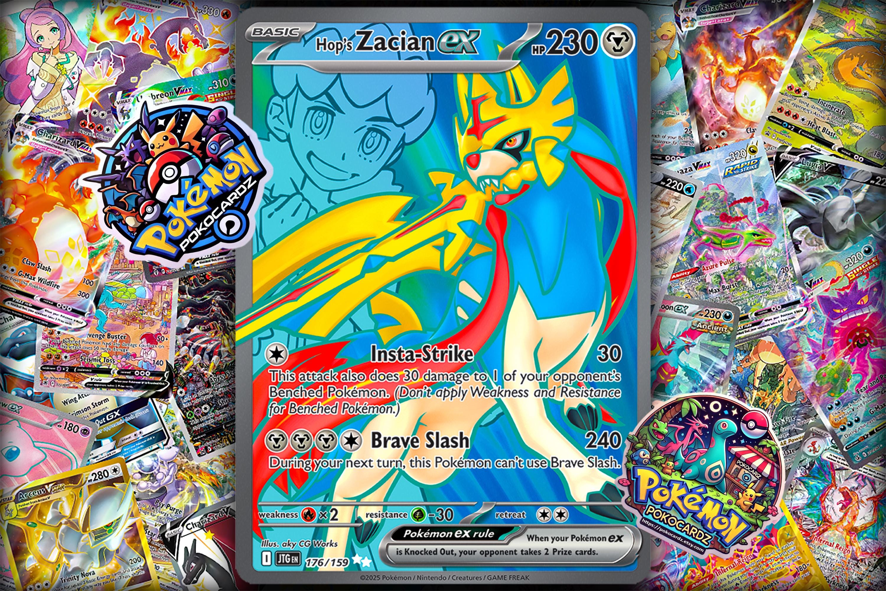 Hop's Zacian Ex · Journey Together (JTG) #176 Proxy Card - Etsy