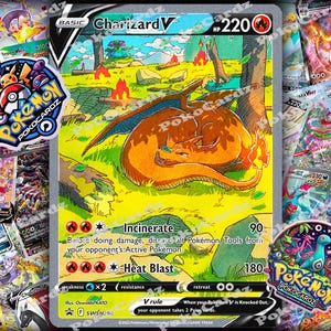 Charizard V · Sword & Shield-promo's #SWSH260 Proxykaart Full Holo