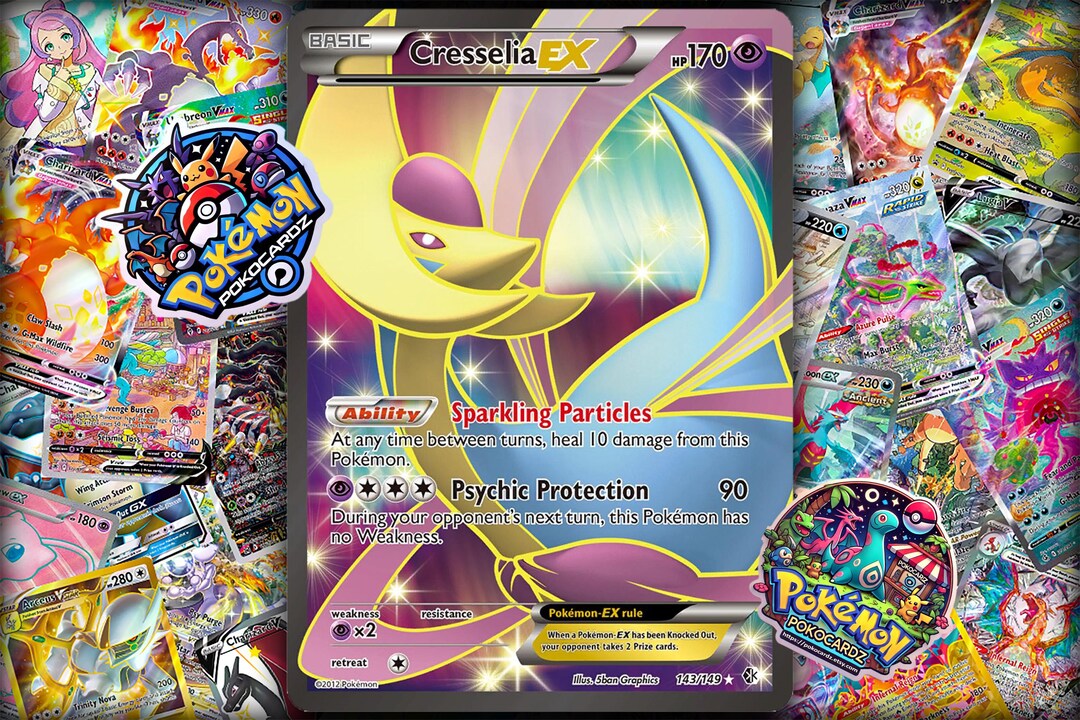 Cresselia-ex · Boundaries Crossed (BCR) #143 Proxy Card - Etsy