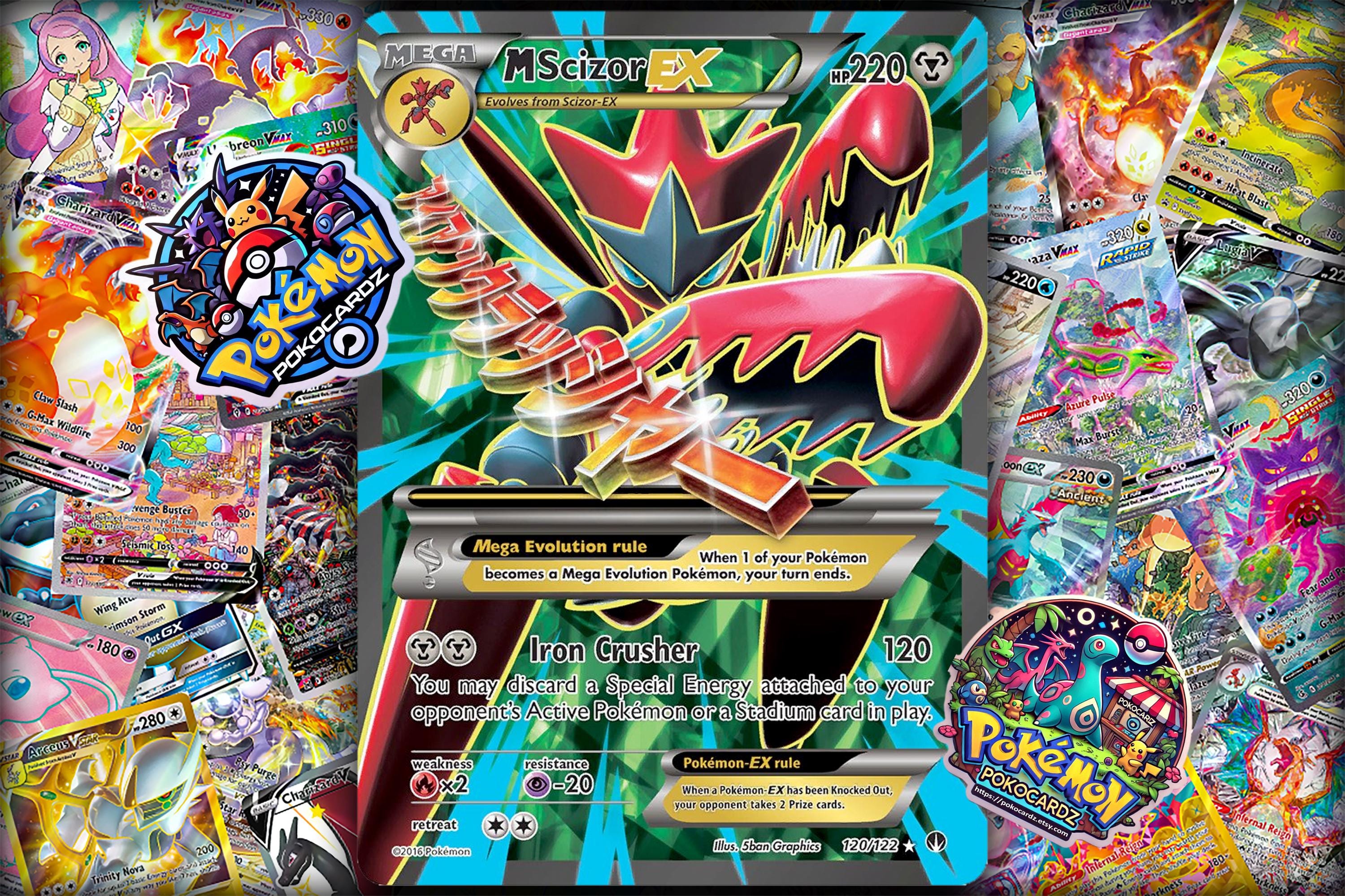 Siksakubur The Carnageデスメタル M Scizor-ex · Breakpoint (BKP) #120 Custom Card - Etsy