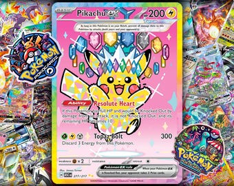 Carte personnalisée Pikachu EX Héros ascensionnés (ASC) #277