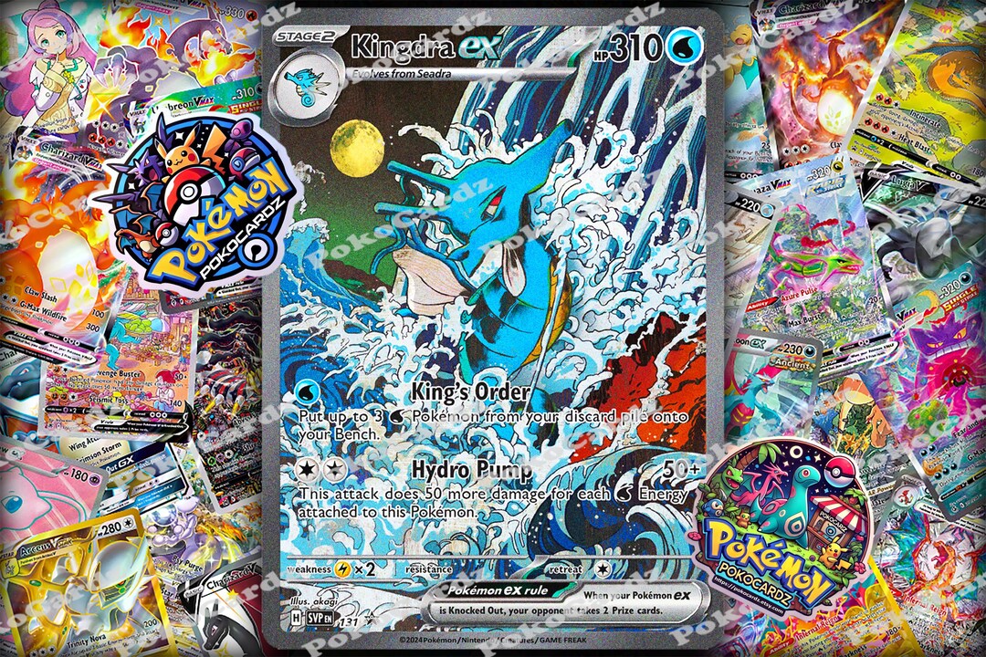 Kingdra Ex · Scarlet & Violet Promos (SVP) #131 Proxy Card - Etsy