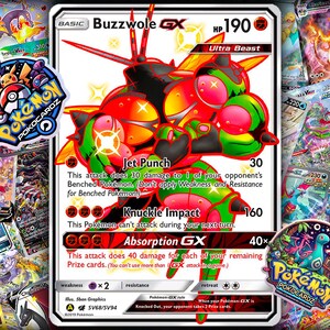 Buzzwole-GX · Crimson Invasion (CIN) #SV68 - Shiny Vault - Proxy Card