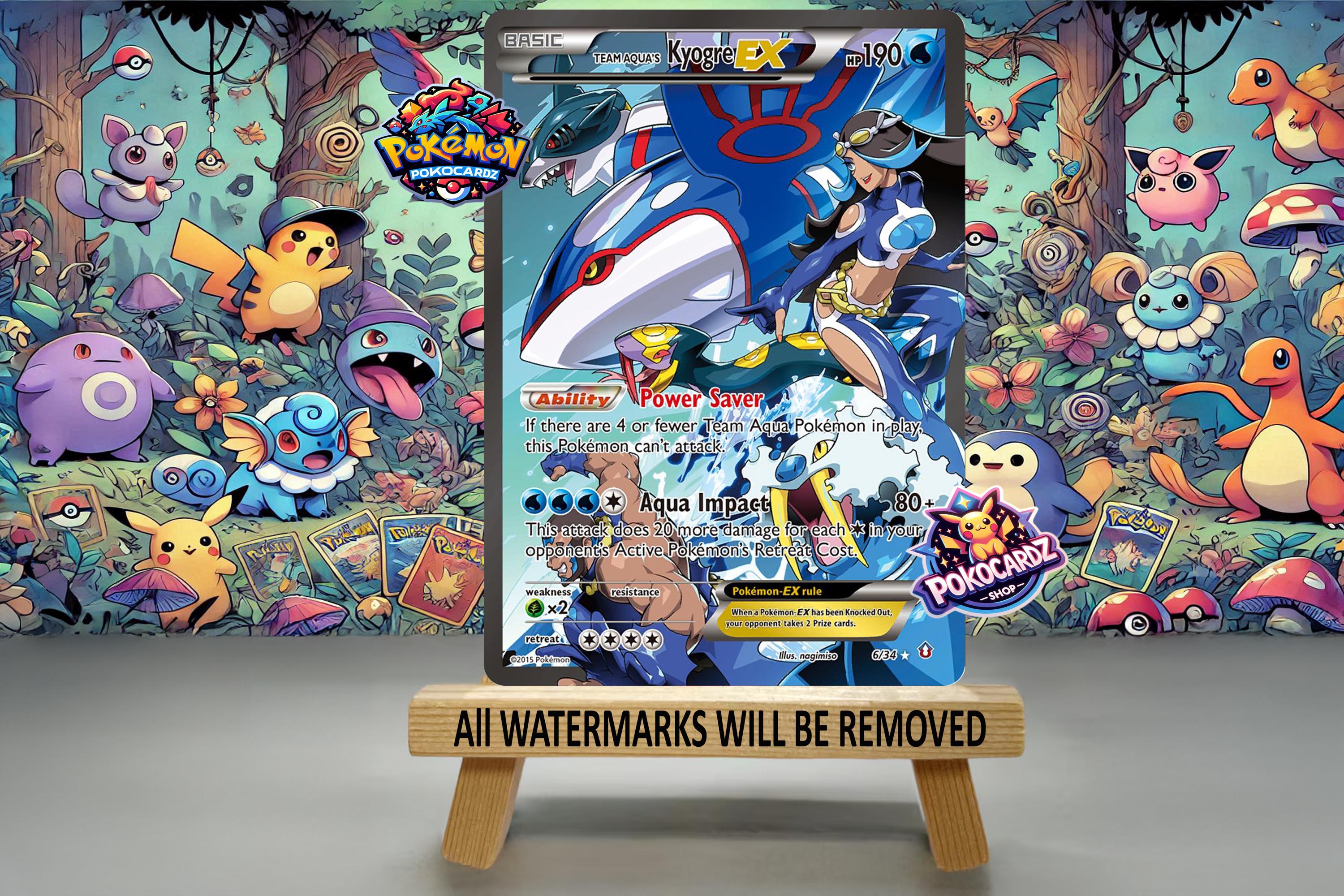 Team Aqua's Kyogre-ex · Double Crisis (DCR) #6 Proxy Card