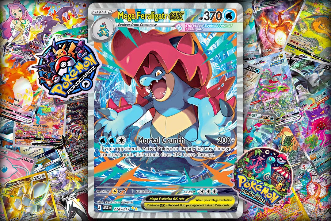 Mega Feraligatr EX Ascended Heroes (ASC) #274 Custom Card - Etsy