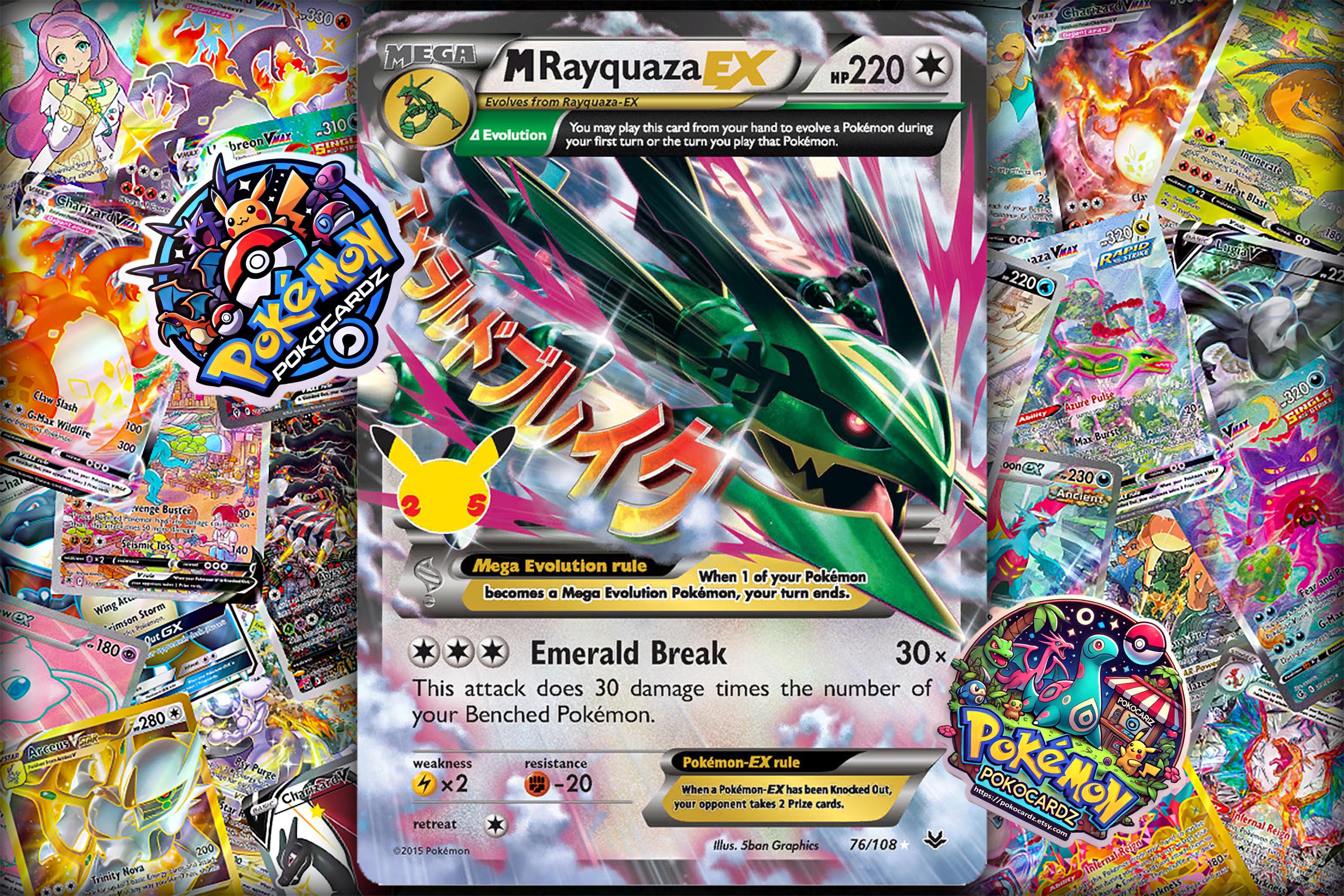 M Rayquaza-ex · Celebrations (CEL) #76 Proxy Card - Etsy