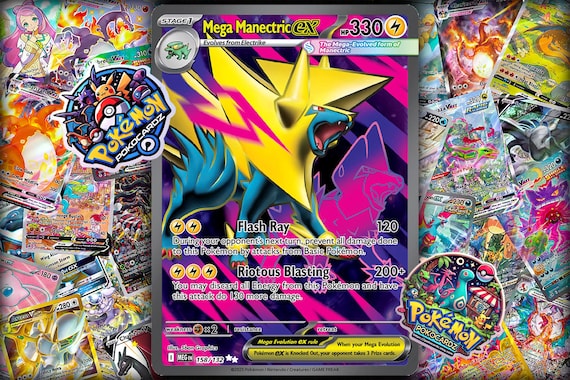 pokemon mega manectric ex card Mega Manectric Ex · Mega Evolution (MEG) #158 Custom Card