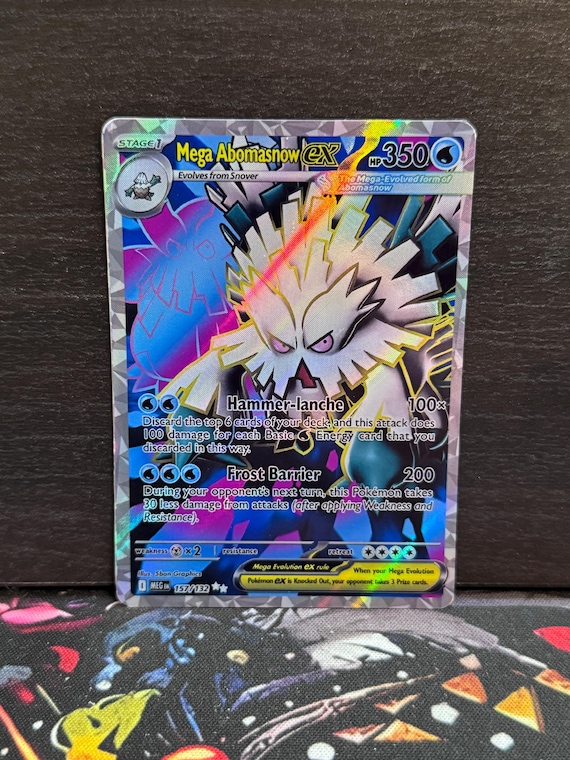 Mega Abomasnow Ex Mega Evolution (MEG) #157 Custom Card - Etsy Mega Abomasnow Ex Mega Evolution (MEG) #157 Custom Card - Etsy