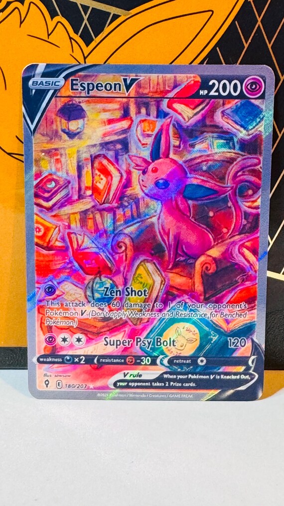 エーフィ V sa 英語版(espeon V full art) Espeon V 180/203 Evolving Skies Full Art Alt Art Pokemon
