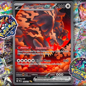 Bloodmoon Ursaluna ex · Prismatic Evolutions (PRE) #168 Proxy Card