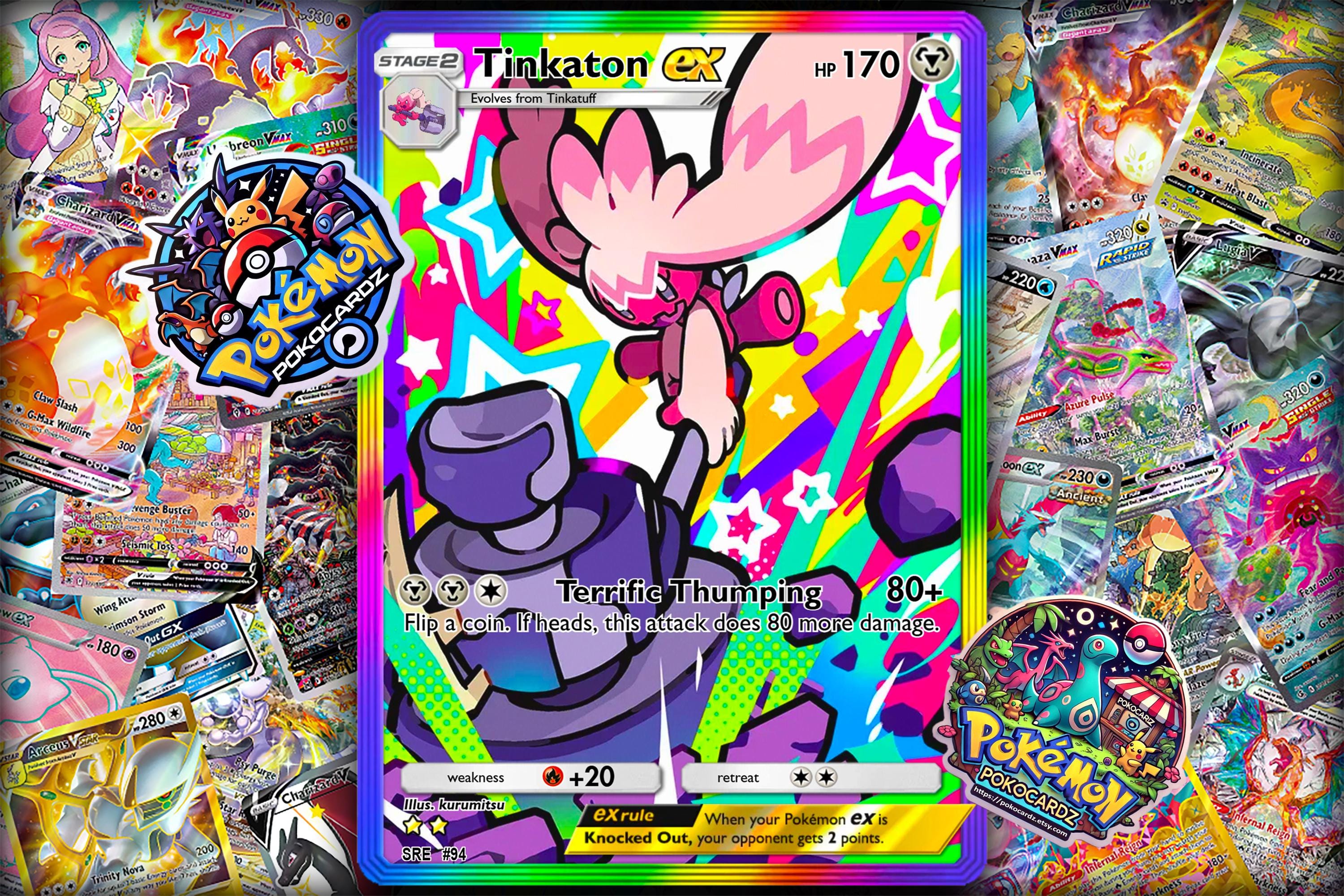 ポケモンカードゲーム tyomtyom Tinkaton EX #94 - Shining Revelry - Pokémon Pocket - Proxy Card - Etsy