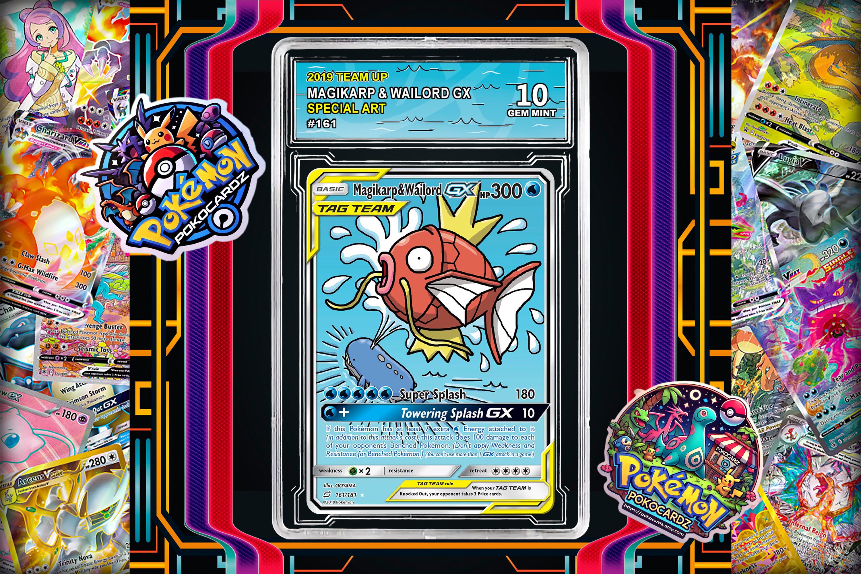 Custom Tag Team Pokemone Card - Etsy Australia Custom Tag Team Pokemone Card - Etsy Australia