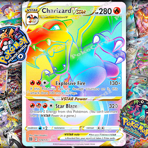 Charizard VSTAR · Brilliant Stars (BRS) #174-proxykaart